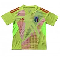 Camisa de Futebol Itália Goleiro Equipamento Principal Europeu 2024 Manga Curta